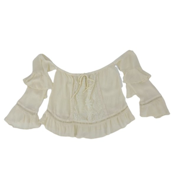 American Rag Boho Off the Shoulder Top M - Picture 3 of 10